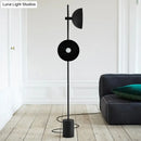 GobekUsa Marble LED Floor Light with Funnel Shade for Modern Living Rooms