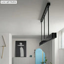 GobekUsa Minimalist LED Suspension Lighting Fixture: Rectangular Island Light with Marble Accent, Ideal for Dining Areas