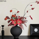 GobekUsa Big Belly Ceramic Vase for Minimalist Floral Arrangements