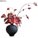 GobekUsa Big Belly Ceramic Vase for Minimalist Floral Arrangements