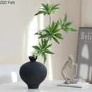 GobekUsa Big Belly Ceramic Vase for Minimalist Floral Arrangements