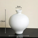 GobekUsa Big Belly Ceramic Vase for Minimalist Floral Arrangements