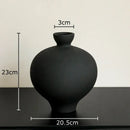 GobekUsa Big Belly Ceramic Vase for Minimalist Floral Arrangements