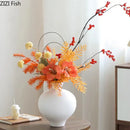 GobekUsa Big Belly Ceramic Vase for Minimalist Floral Arrangements