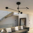 GobekUsa Black Metal LED Pendant Light: Minimalist Living Room Fixture