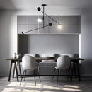 GobekUsa Black Metal LED Pendant Light: Minimalist Living Room Fixture
