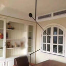 GobekUsa Black Metal LED Pendant Light: Minimalist Living Room Fixture