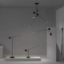 GobekUsa Black Metal LED Pendant Light: Minimalist Living Room Fixture