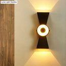GobekUsa Minimalist Tapered Metal Wall Sconce with LED Warm/White Light Fixture