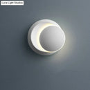 GobekUsa Nordic Moon-shaped LED Sconce: Moveable Bedside Wall Light