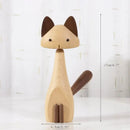 GobekUsa Black Walnut Wood Carving Figurines Nordic Style Room Decor Crafts & Gifts