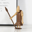 GobekUsa Black Walnut Wood Carving Figurines Nordic Style Room Decor Crafts & Gifts