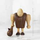GobekUsa Black Walnut Wood Carving Figurines Nordic Style Room Decor Crafts & Gifts