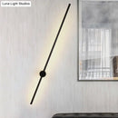 GobekUsa Sleek Black Iron Wall Light Fixture - Needle Sword Design - 23.5/31.5 Inches High - LED Sconce for Lounge