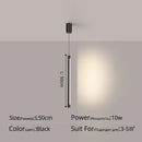 GobekUsa Black Nordic LED Tube Pendant Light for Bedroom Restaurant Kitchen Dining Room