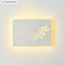GobekUsa Minimalist LED Wall Lamp with Running Man Pattern