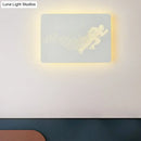 GobekUsa Minimalist LED Wall Lamp with Running Man Pattern