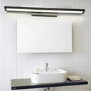 GobekUsa Tube Metal LED Bathroom Vanity Lamp - Minimalist Light Fixture in Black/Silver with Warm/White Light