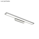 GobekUsa Tube Metal LED Bathroom Vanity Lamp - Minimalist Light Fixture in Black/Silver with Warm/White Light