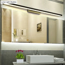 GobekUsa Tube Metal LED Bathroom Vanity Lamp - Minimalist Light Fixture in Black/Silver with Warm/White Light