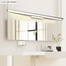 GobekUsa Tube Metal LED Bathroom Vanity Lamp - Minimalist Light Fixture in Black/Silver with Warm/White Light