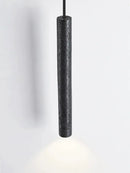 GobekUsa Black Stone Tube LED Chandelier for Bedroom Lighting