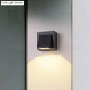 GobekUsa Minimalist Triangle Aluminum Flush Wall Sconce - Small/Large - Black - Corridor Lamp