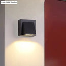 GobekUsa Minimalist Triangle Aluminum Flush Wall Sconce - Small/Large - Black - Corridor Lamp
