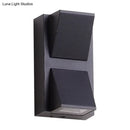 GobekUsa Minimalist Triangle Aluminum Flush Wall Sconce - Small/Large - Black - Corridor Lamp