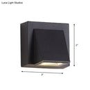 GobekUsa Minimalist Triangle Aluminum Flush Wall Sconce - Small/Large - Black - Corridor Lamp