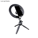 GobekUsa Minimalist Black Tripod Phone Holder with LED Vanity Light and Fill-in Flash Lighting +
