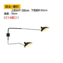 GobekUsa Dawn Spider Serge Mouille LED Wall Lamp with Adjustable Swing Arm
