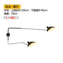 GobekUsa Dawn Spider Serge Mouille LED Wall Lamp with Adjustable Swing Arm