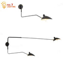 GobekUsa Dawn Spider Serge Mouille LED Wall Lamp with Adjustable Swing Arm