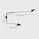 GobekUsa Black Serge Mouille Wall Lamp: Nordic Design, Creative Living Room Decor