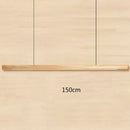 GobekUsa Black Walnut Log Strip Pendant Light for Dining Room, Office, and Bar