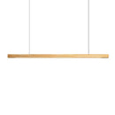 GobekUsa Black Walnut Log Strip Pendant Light for Dining Room, Office, and Bar