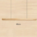 GobekUsa Black Walnut Log Strip Pendant Light for Dining Room, Office, and Bar