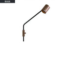 GobekUsa Black Walnut Swing Arm Wall Lamp with Switch | Minimalist Design for Home Decor