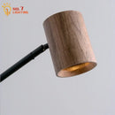 GobekUsa Black Walnut Swing Arm Wall Lamp with Switch | Minimalist Design for Home Decor