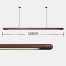 GobekUsa Black Walnut Wood Pendant Lights: Minimalist LED Dining Room Hanglamp
