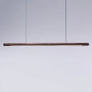 GobekUsa Black Walnut Wood Pendant Lights: Minimalist LED Dining Room Hanglamp