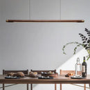 GobekUsa Black Walnut Wood Pendant Lights: Minimalist LED Dining Room Hanglamp