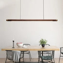 GobekUsa Black Walnut Wood Pendant Lights: Minimalist LED Dining Room Hanglamp