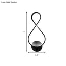 GobekUsa 8-Shaped Acrylic LED Wall Sconce in Black/White - Warm/White Lighting