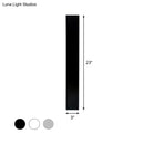 GobekUsa Sleek LED Wall Lighting: Aluminum Shade Black/White Finish Sconce for Bedroom