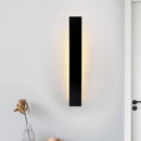 GobekUsa Sleek LED Wall Lighting: Aluminum Shade Black/White Finish Sconce for Bedroom