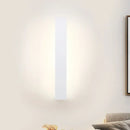 GobekUsa Sleek LED Wall Lighting: Aluminum Shade Black/White Finish Sconce for Bedroom