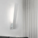 GobekUsa Sleek LED Wall Lighting: Aluminum Shade Black/White Finish Sconce for Bedroom