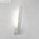 GobekUsa Sleek LED Wall Lighting: Aluminum Shade Black/White Finish Sconce for Bedroom